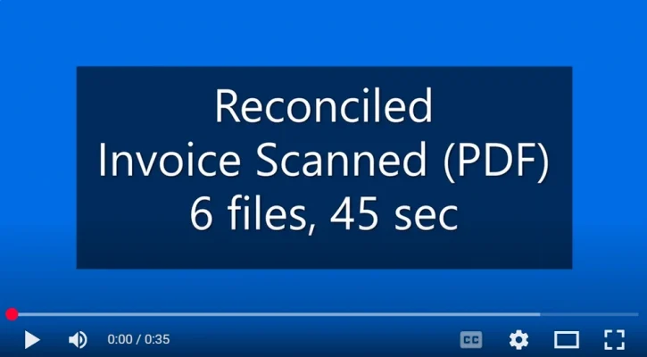 วิดีโอแสดงการตรวจสอบใบแจ้งหนี้กับใบสั่งซื้อ
