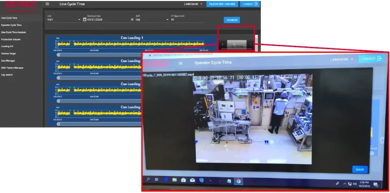 異常が発生した場合、動画を再確認できる